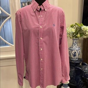 Ralph Lauren Polo 100 percent Cotton Gingham Button Down